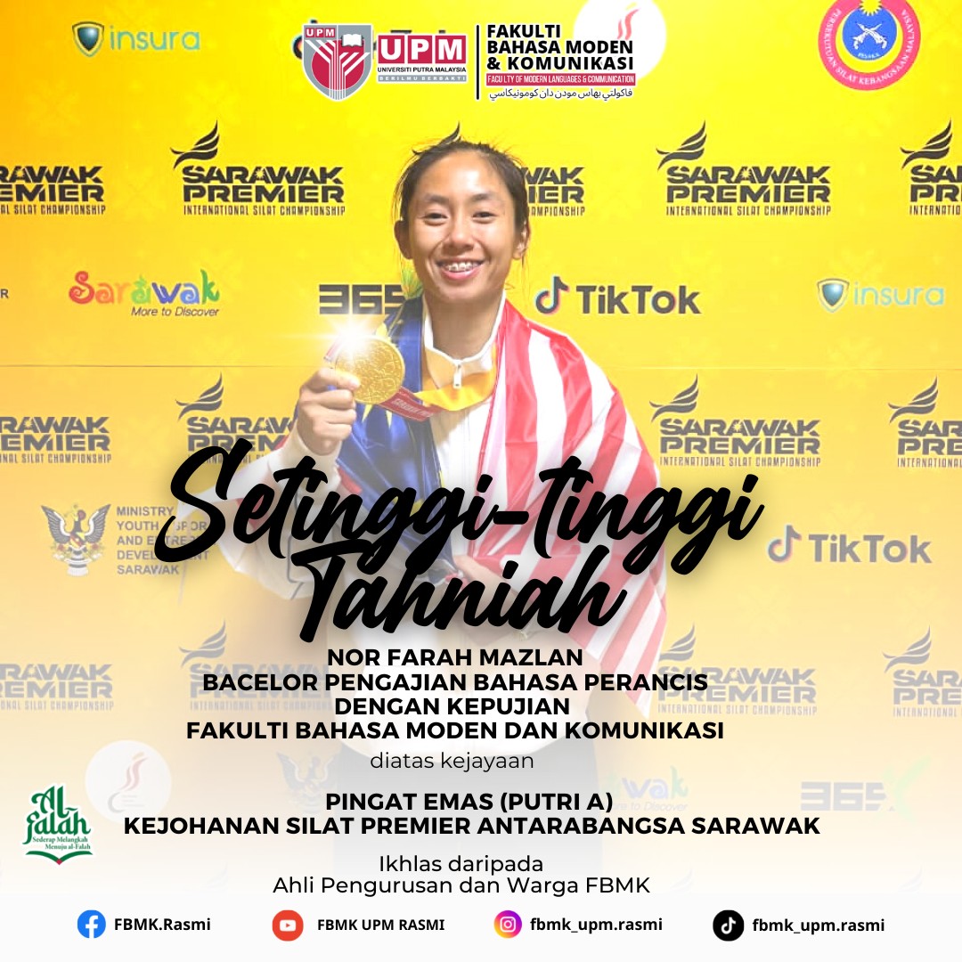 Gold Medal Success (Putri A) Sarawak International Premier Silat Championship.